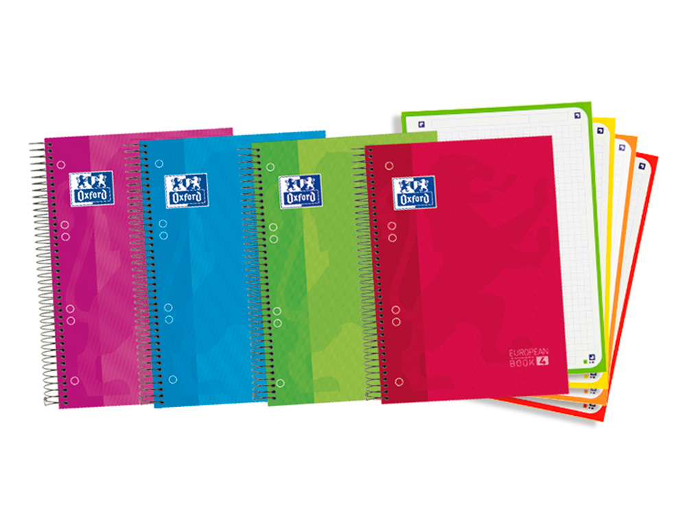 BLOC ESPIRAL OXFORD TAPA EXTRADURA OPTIK PAPER MICROPERFORADO DIN A5 120 H 50% HOJAS GRATIS CUADROS 5 MM