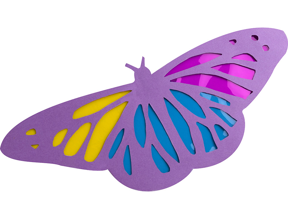 PAPEL CELOFAN LIDERPAPEL 50X70 CM 22G/M2 BOLSA DE 5 HOJAS VIOLETA