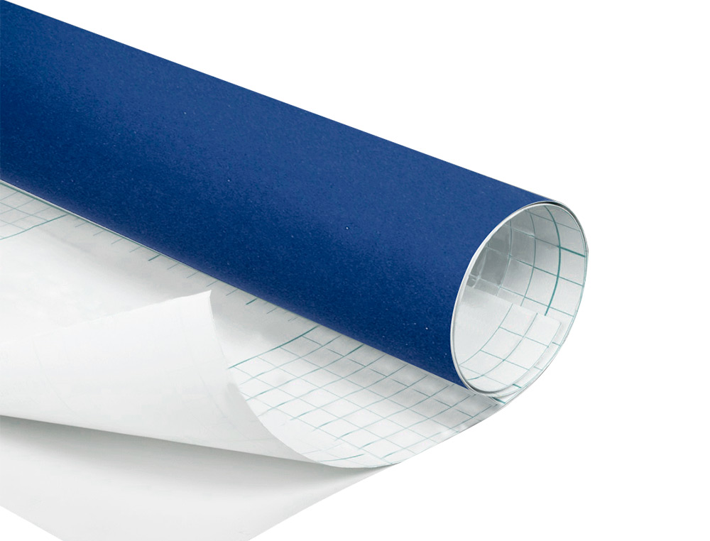 ROLLO ADHESIVO LIDERPAPEL UNICOLOR AZUL BRILLO ROLLO DE 0,45 X 2 MT