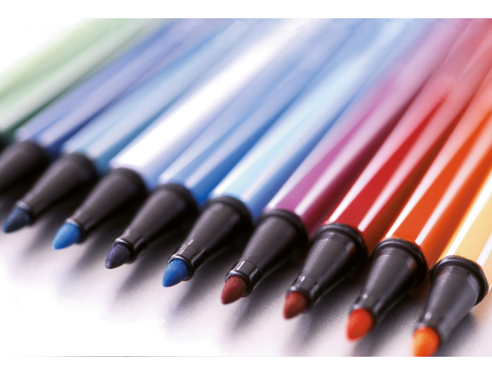 ROTULADOR STABILO ACUARELABLE PEN 68 ESTUCHE DE 10 COLORES ESTANDAR + 5 COLORES NEON