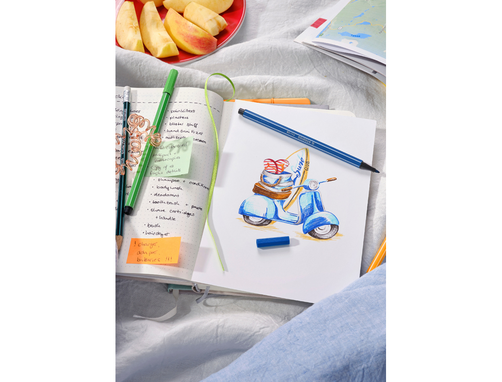 ROTULADOR STABILO ACUARELABLE PEN 68 ESTUCHE DE 10 COLORES ESTANDAR + 5 COLORES NEON