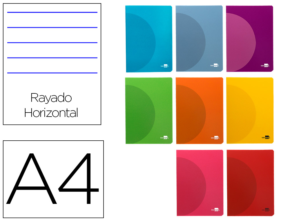 Con margen 5 unidades Liderpapel Libreta scriptus a5 plus 48 hojas 90g/m2 pauta 4ª3.5 mm 