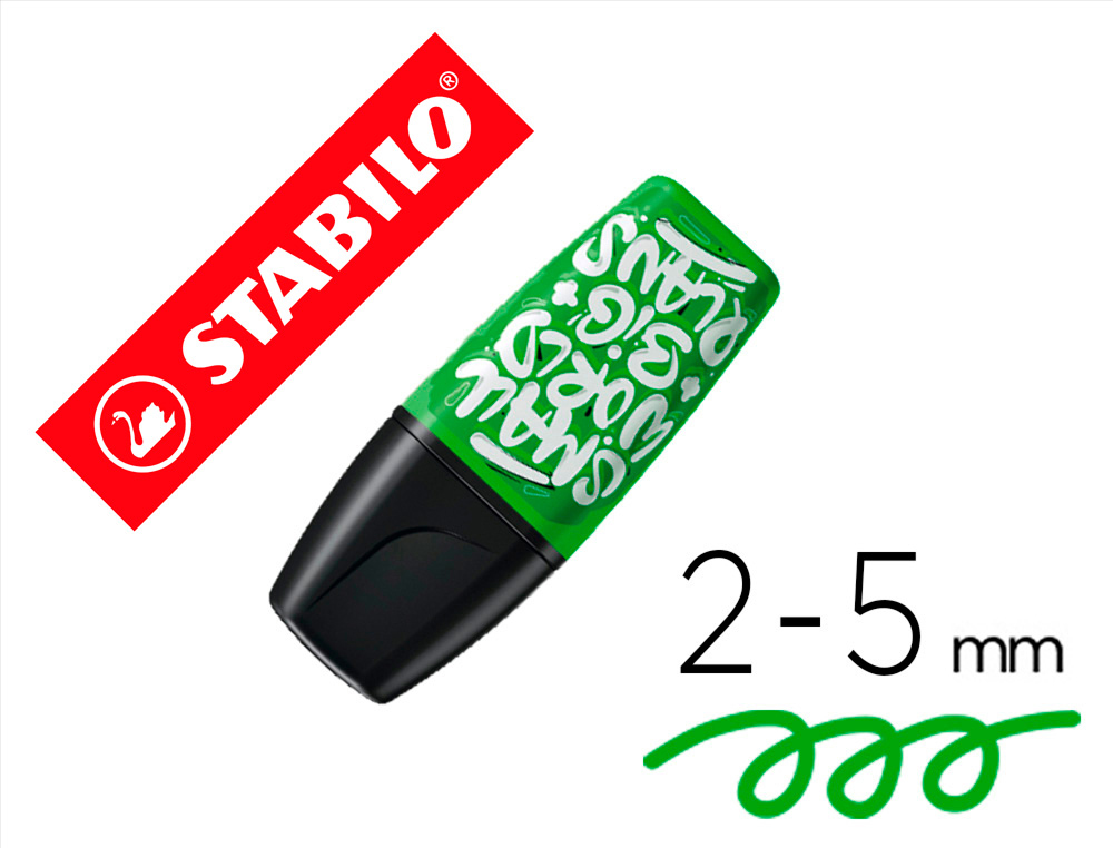 ROTULADOR STABILO BOSS MINI FLUORESCENTE BY SNOOZE ONE VERDE