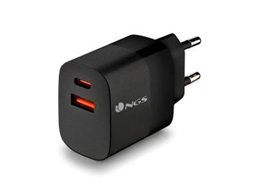 CARGADOR NGS DE PARED GAN ULTRARAPIDO PARA PORTATIL 45W USB-C CON CABLE USB-C A USB-C LONGITUD 1,5 MT