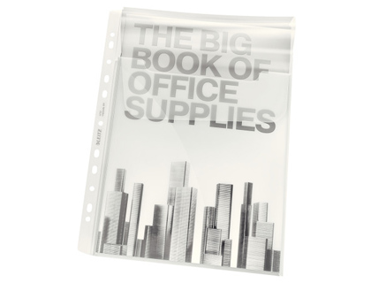 FUNDA MULTITALADRO LEITZ CON FUELLE DIN A4 180 MC CRISTAL PACK DE 5 UNIDADES