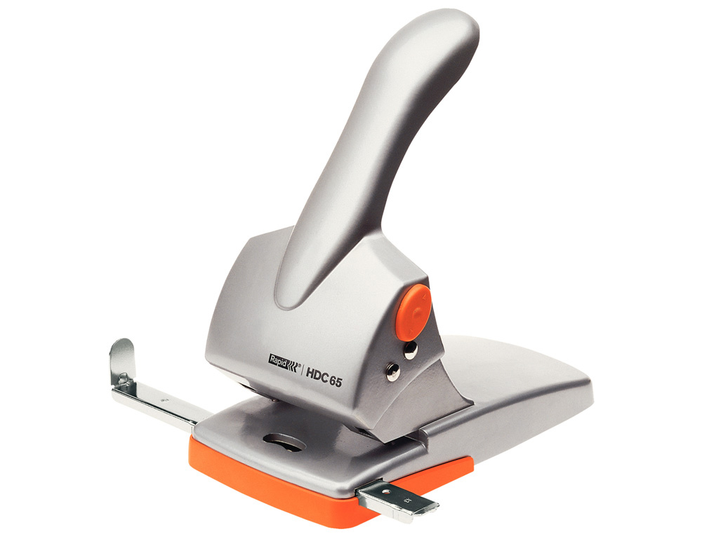 TALADRADOR RAPID HDC65 METALICO/ABS PLATA/NARANJA CAPACIDAD 65 HOJAS