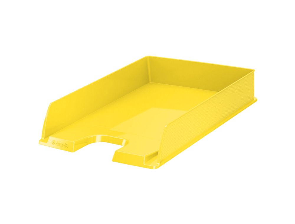 BANDEJA SOBREMESA PLASTICO ESSELTE VIVIDA COLOR AMARILLO 254X350X61 MM