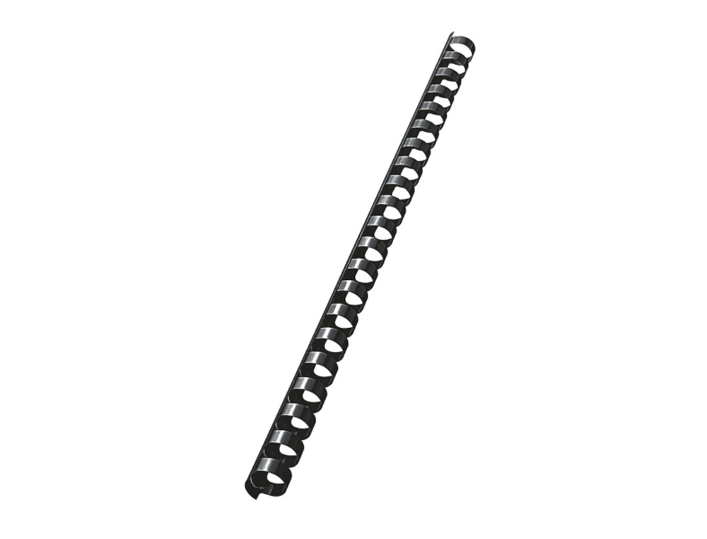 CANUTILLO LEITZ COMBID PLASTICO 14 MM 125 HOJAS COLOR NEGRO CAJA DE 100 UNIDADES