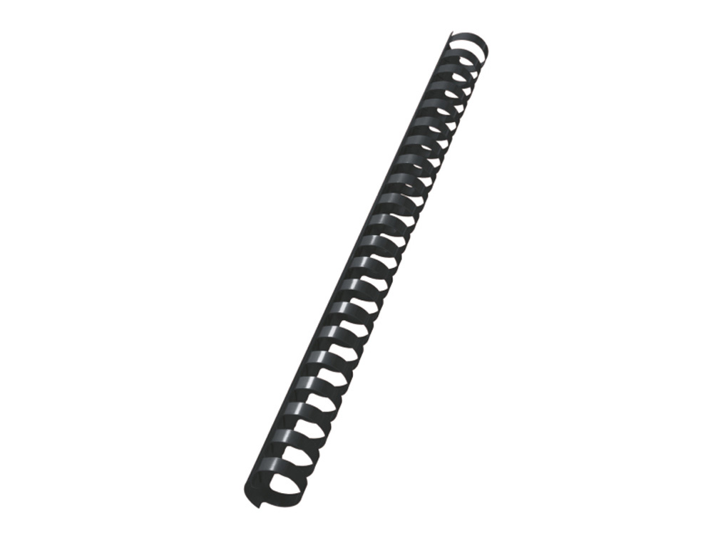 CANUTILLO LEITZ COMBID PLASTICO 19 MM 180 HOJAS COLOR NEGRO CAJA DE 100 UNIDADES