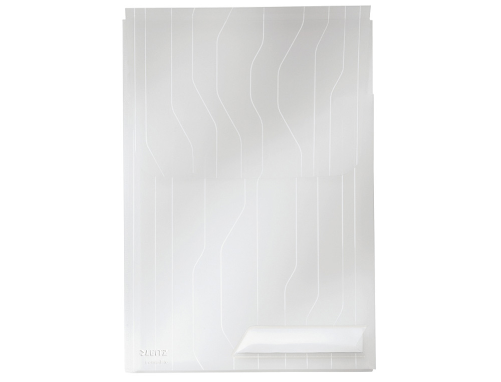 FUNDA MULTITALADRO LEITZ POLIPROPILENO 200 MC TRANSPARENTE CON FUELLE DIN A4 BOLSA DE 3 UNIDADES