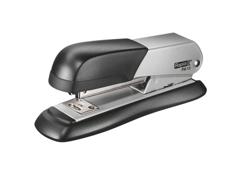 GRAPADORA RAPID FM12 METALICA CAPACIDAD 25 HOJAS USA GRAPAS 24/6 Y 26/6 COLOR PLATA