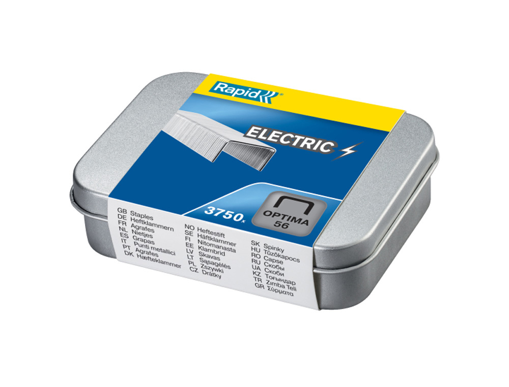 GRAPAS RAPID OPTIMA N 56 GALVANIZADA CAJA DE 3750 UNIDADES