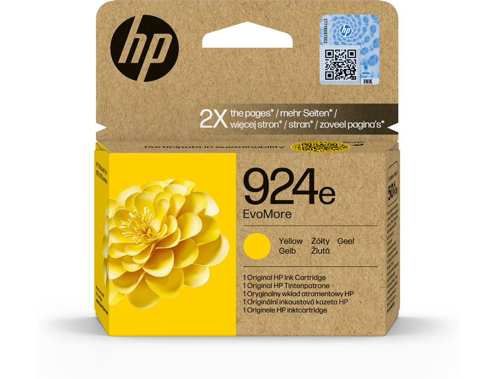 INK-JET HP N 924E EVOMORE AMARILLO