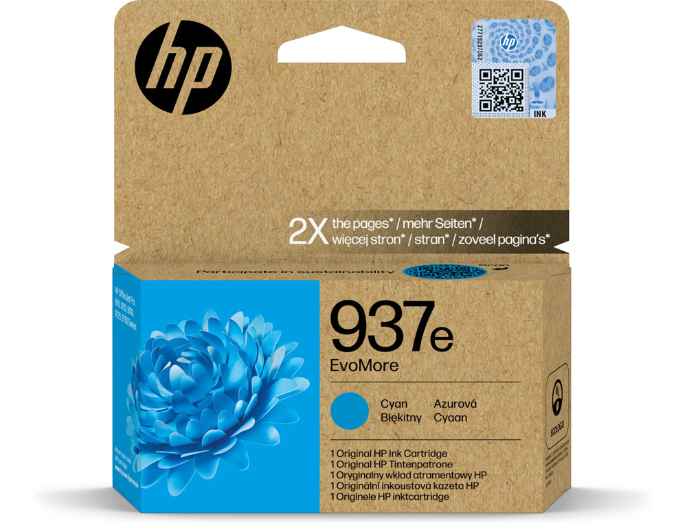 INK-JET HP N 937E EVOMORE CIAN