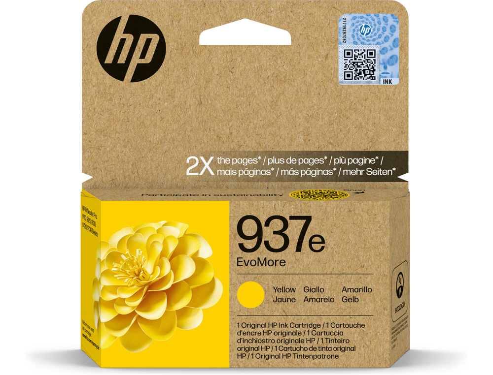 INK-JET HP N 937E EVOMORE AMARILLO