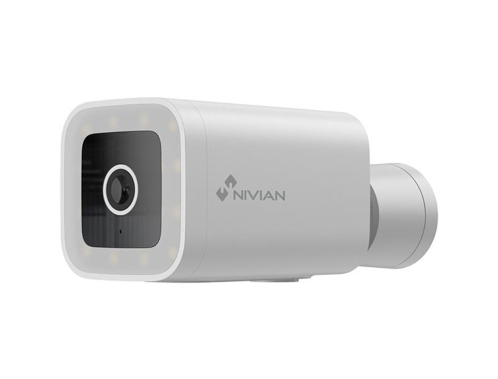CAMARA DE VIGILANCIA NIVIAN BULLET WIFI VISION NOCTURNA 4MP COLOR BLANCO