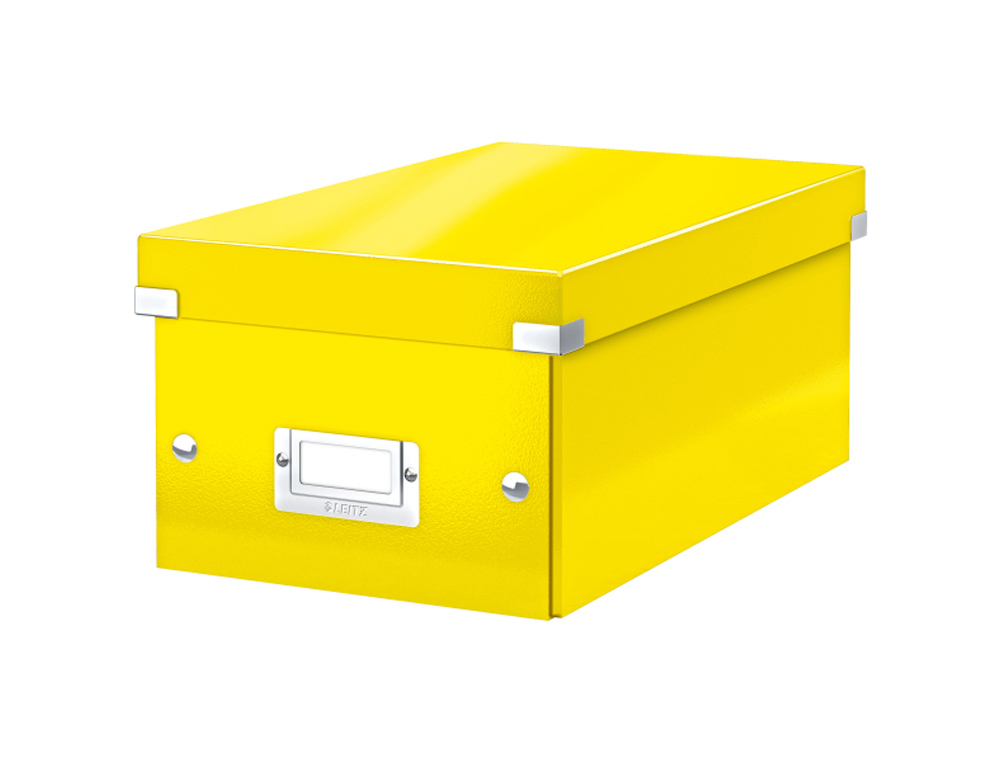 CAJA LEITZ CLICK&STORE DVD BOX COLOR AMARILLO 206X147X352 MM