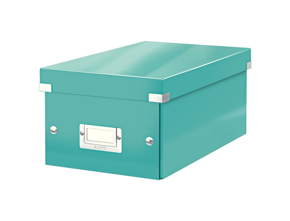 CAJA LEITZ CLICK&STORE DVD BOX COLOR TURQUESA 206X147X352 MM