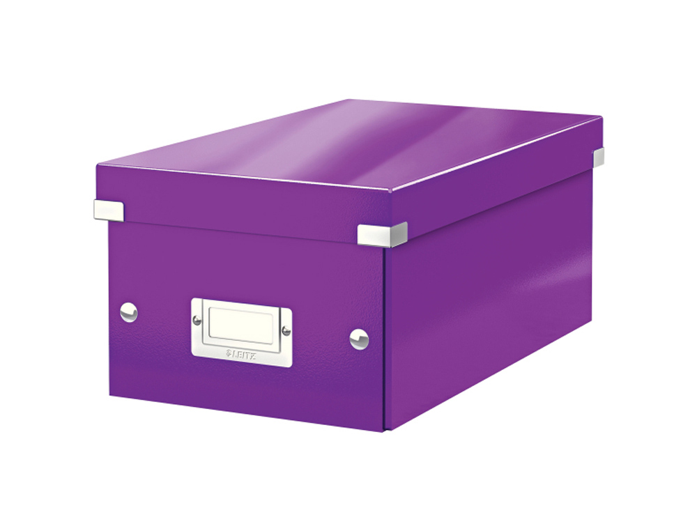 CAJA LEITZ CLICK&STORE DVD BOX COLOR VIOLETA 206X147X352 MM