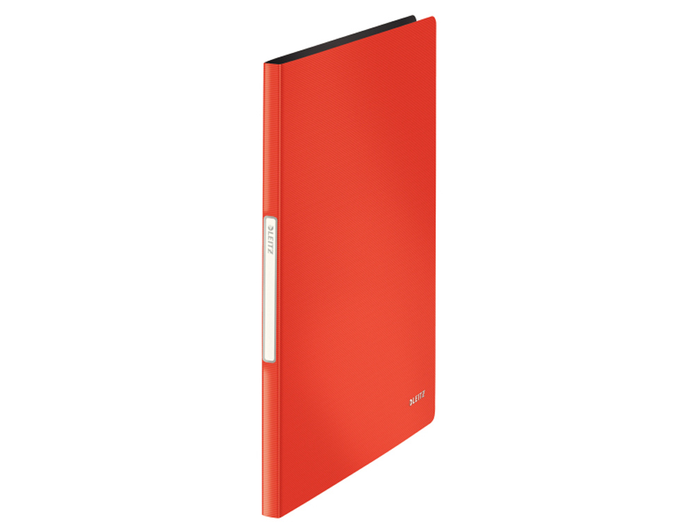 CARPETA LEITZ ESCAPARATE DIN A4 TAPA RIGIDA 20 FUNDAS POLIPROPILENO COLOR ROJO