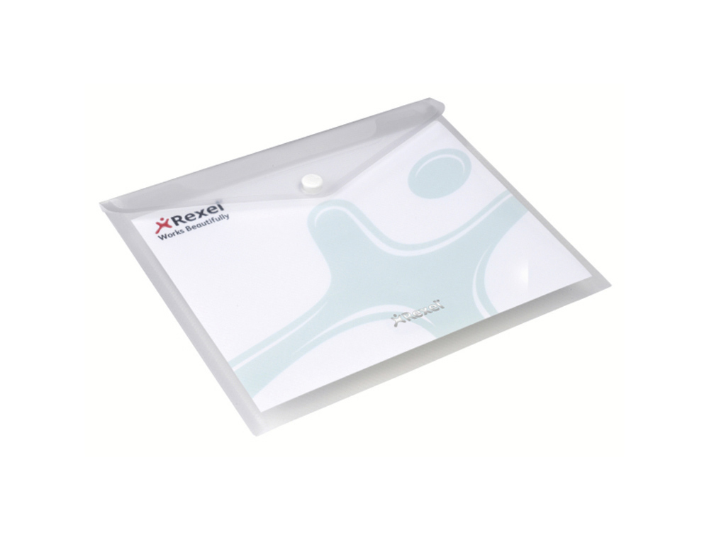 CARPETA REXEL ICE PORTADOCUMENTOS BROCHE DIN A5 POLIPROPILENO TRANSPARENTE
