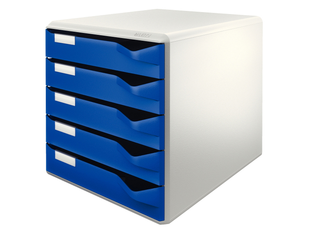 FICHERO CAJONES SOBREMESA LEITZ PARA CORRESPONDENCIA 5 CAJONES COLOR AZUL/GRIS 285X290X355 MM