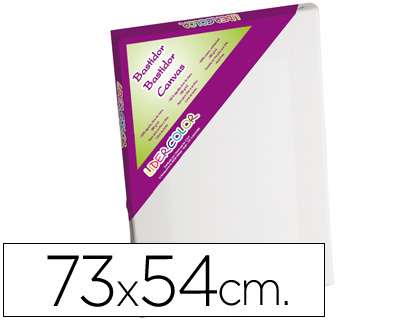 BASTIDOR LIDERPAPEL 20P LIENZO GRAPADO TRASERO ALGODON 100% MARCO PAWLONIA 1,8X3,8 CM BORDES MADERA 73X54 CM