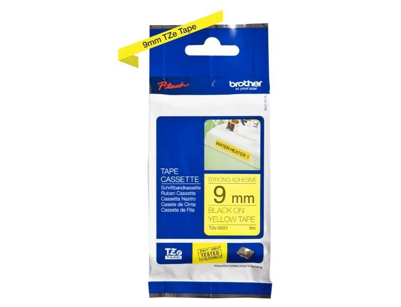 CINTA PARA ETIQUETADORES BROTHER CINTA ROTULADORA AMARILLO / NEGRO 9