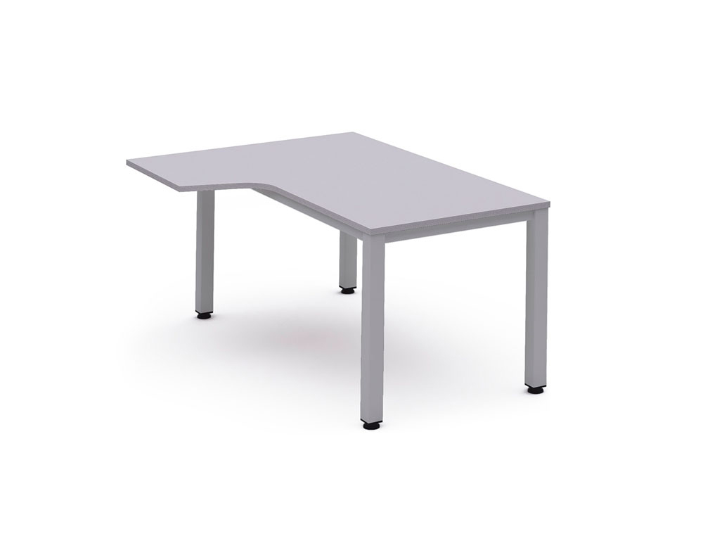 MESA ROCADA SERIE EXECUTIVE 180X110 CM IZQUIERDA ACABADO GRIS/GRIS