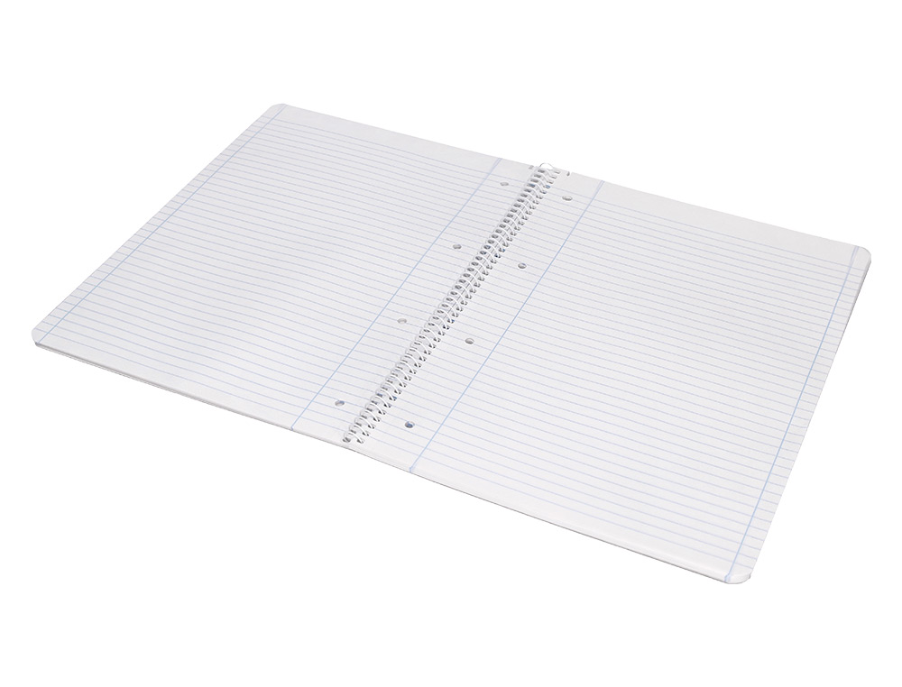 CUADERNO ESPIRAL LIDERPAPEL A4 MICRO SMART TAPA BLANDA 80H 60GR HORIZONTAL 7MM DOBLE MARGEN 4 TALADROS COLORES