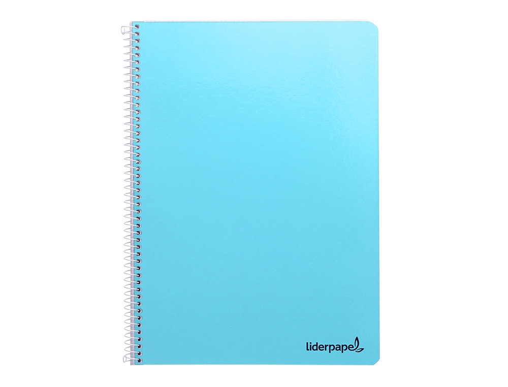 CUADERNO ESPIRAL LIDERPAPEL A4 MICRO SMART TAPA BLANDA 80H 60GR HORIZONTAL 7MM DOBLE MARGEN 4 TALADROS COLORES