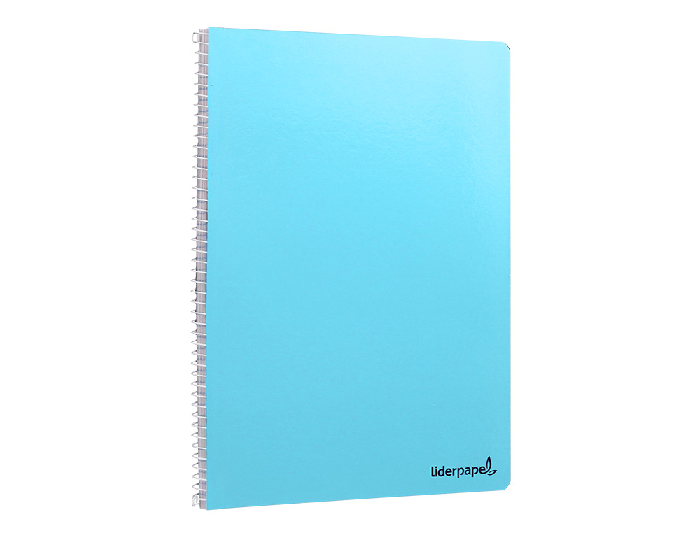 CUADERNO ESPIRAL LIDERPAPEL A4 MICRO SMART TAPA BLANDA 80H 60GR HORIZONTAL 7MM DOBLE MARGEN 4 TALADROS COLORES