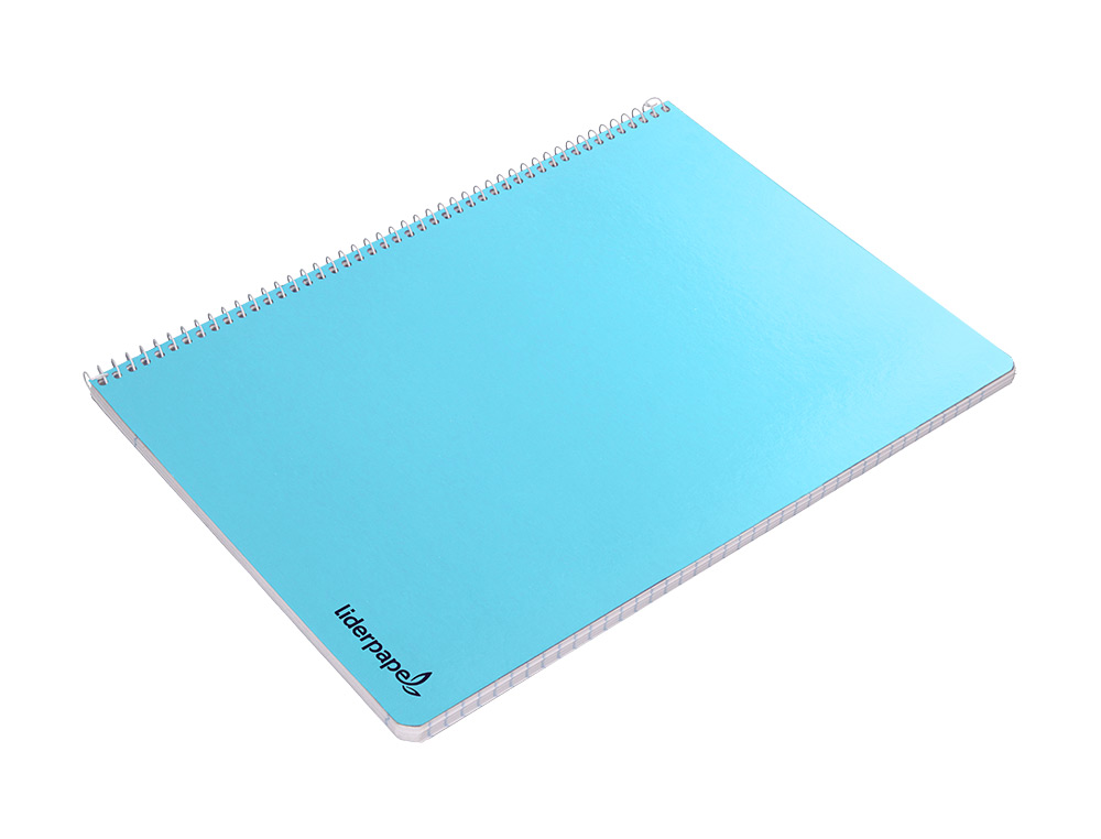 CUADERNO ESPIRAL LIDERPAPEL A4 MICRO SMART TAPA BLANDA 80H 60GR HORIZONTAL 7MM DOBLE MARGEN 4 TALADROS COLORES