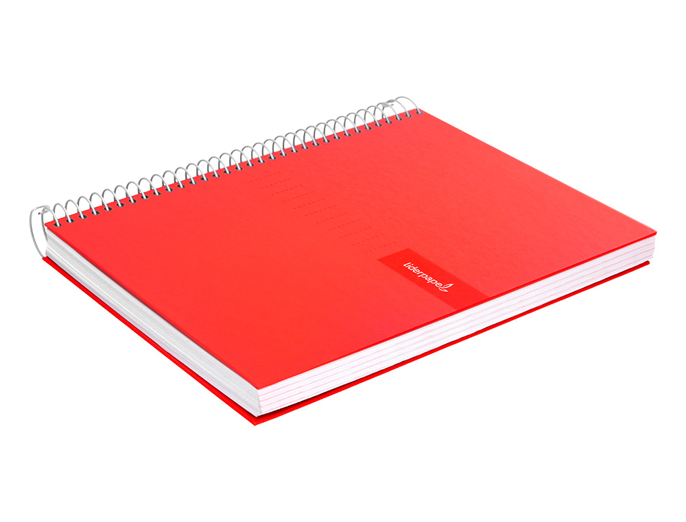 CUADERNO ESPIRAL LIDERPAPEL A4 CRAFTY TAPA FORRADA 80H 90GR CUADRO 5MM CON MARGEN COLORES SURTIDOS