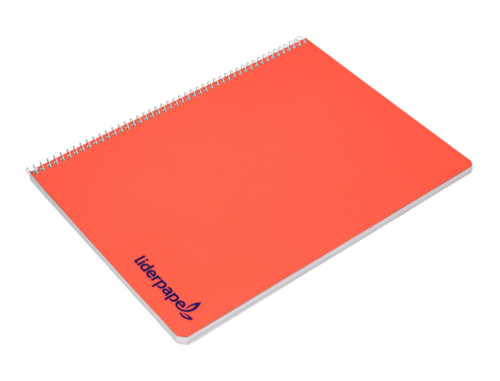 CUADERNO ESPIRAL LIDERPAPEL A4 WONDER TAPA PLASTICO 80H 90GR LISO COLORES SURTIDOS