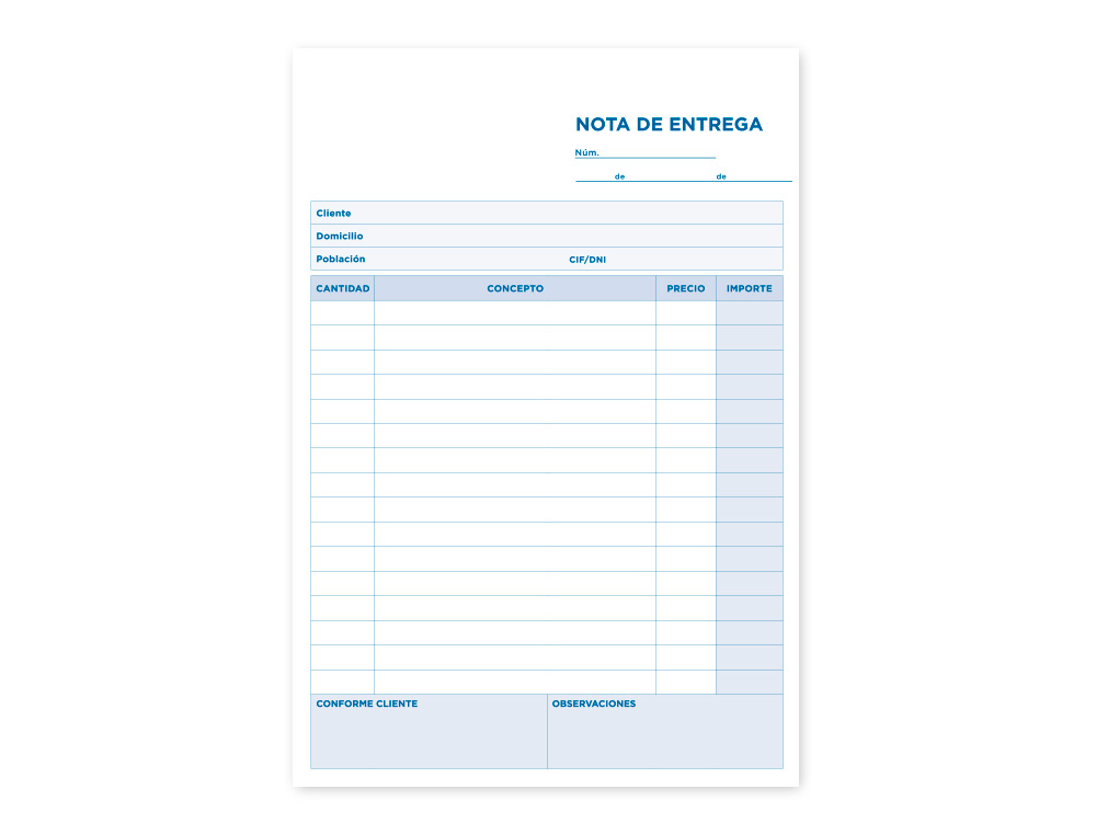 TALONARIO LIDERPAPEL ENTREGAS CUARTO ORIGINAL T126