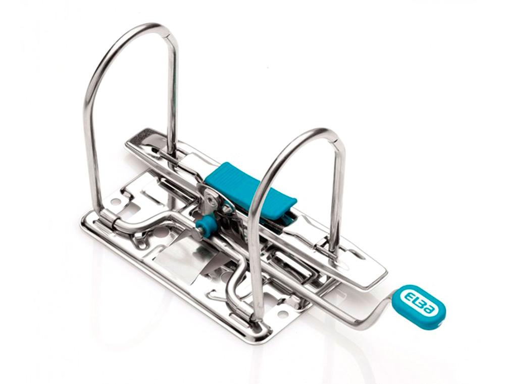 ARCHIVADOR DE PALANCA ELBA CHIC CARTON FORRADO PVC CON RADO FOLIO LOMO DE 80 MM ROJO