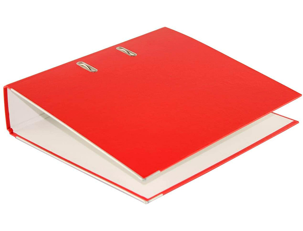 ARCHIVADOR DE PALANCA ELBA TOP CARTON COMPACTO POLIPROPILENO CON RADO DIN A4 LOMO DE 80 MM ROJO