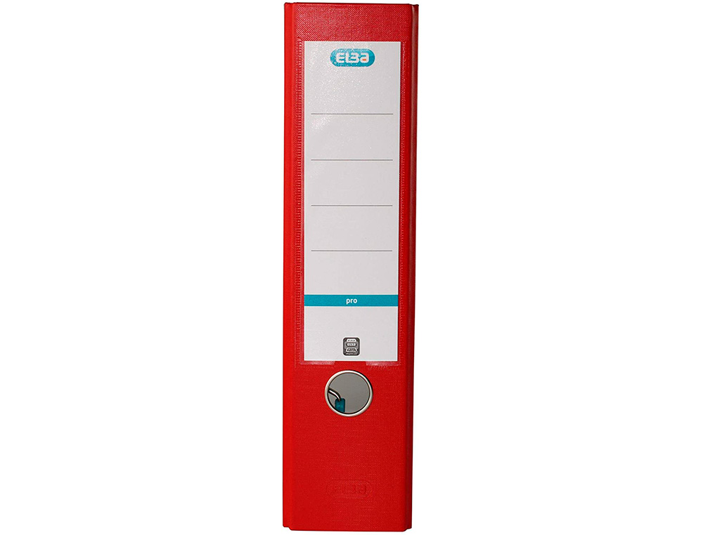 ARCHIVADOR DE PALANCA ELBA TOP CARTON COMPACTO POLIPROPILENO CON RADO DIN A4 LOMO DE 80 MM ROJO