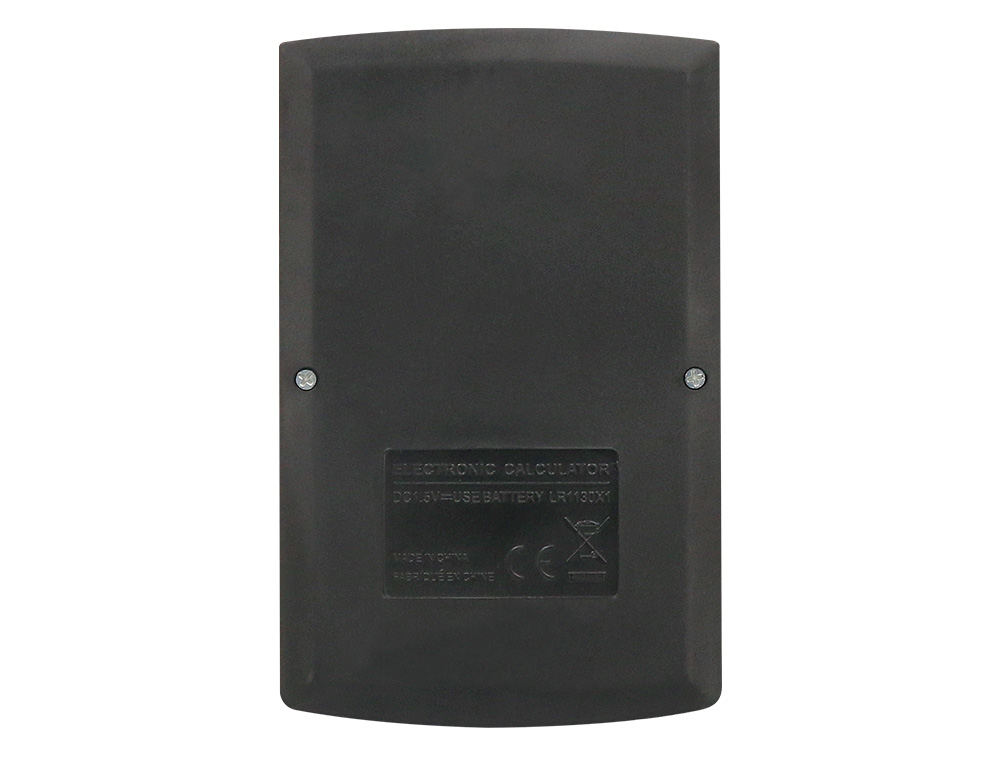 CALCULADORA LIDERPAPEL BOLSILLO XF05 8 DIGITOS SOLAR Y PILAS COLOR NEGRO 98X62X8 MM