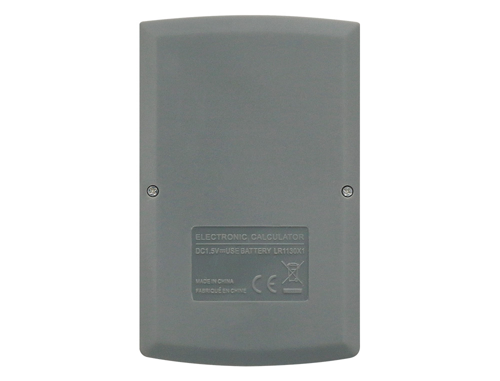 CALCULADORA LIDERPAPEL BOLSILLO XF07 8 DIGITOS SOLAR Y PILAS COLOR GRIS 98X62X8 MM