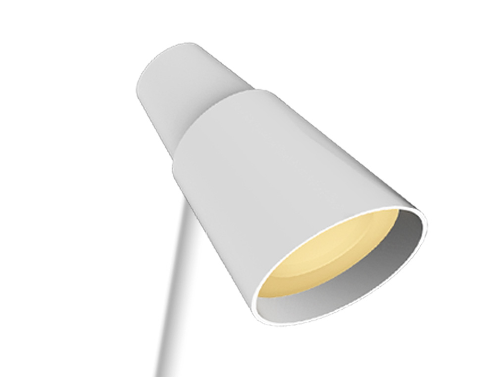 LAMPARA DE OFICINA Q-CONNECT SOBREMESA ABS TACTIL 6W 32 LED 330LM COLOR BLANCO