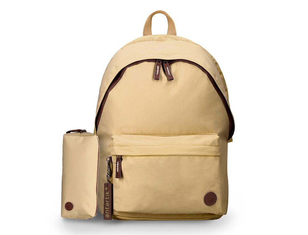 MOCHILA ANTARTIK BASIC PACK CON BOLSILLO PARA PORTATIL BEIGE 20 L 300X160X420 MM