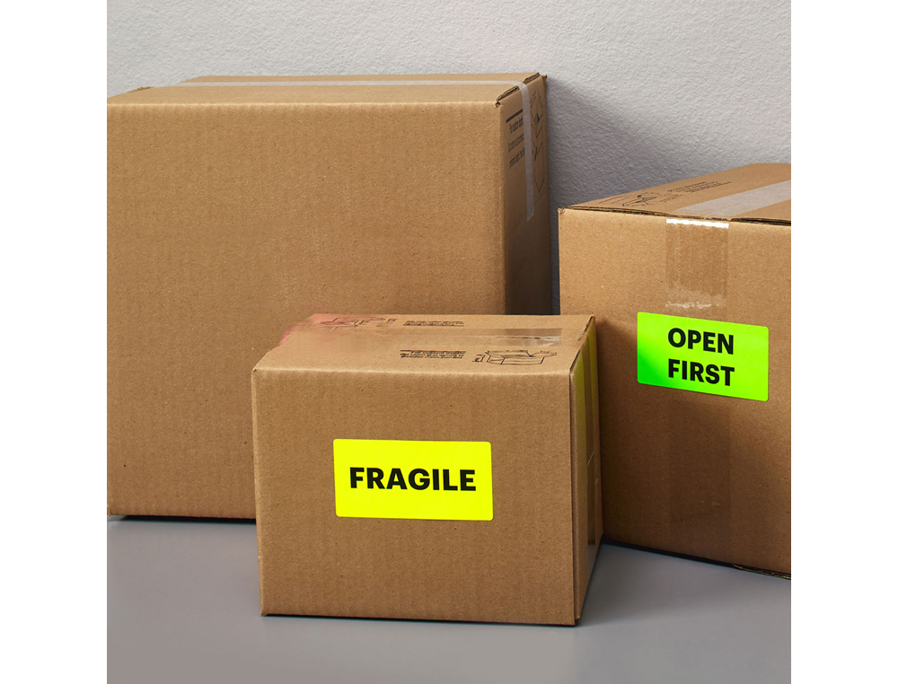 ETIQUETA ADHESIVA TICO ROJO FL UORESCENTES PERMANENTE FSC LASER/INKJET/FOTOCOPIA 200X142 MMCAJA DE 140 UNIDADES