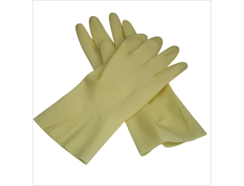 GUANTES DE LATEX SATINADOS CON RELIEVE ANTI DESLIZANTE SIN POLVO PAR TALLA PEQUEA