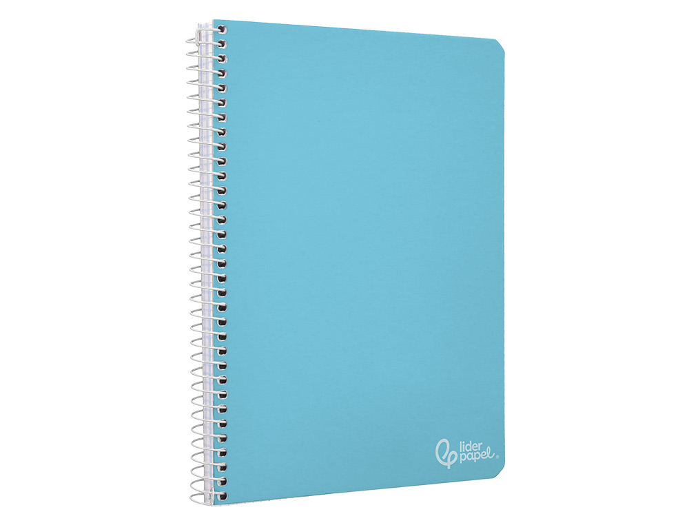 CUADERNO ESPIRAL LIDERPAPEL A4 WITTY TAPA DURA 80H 90GR CUADRO 4MM CON MARGEN COLORES SURTIDOS