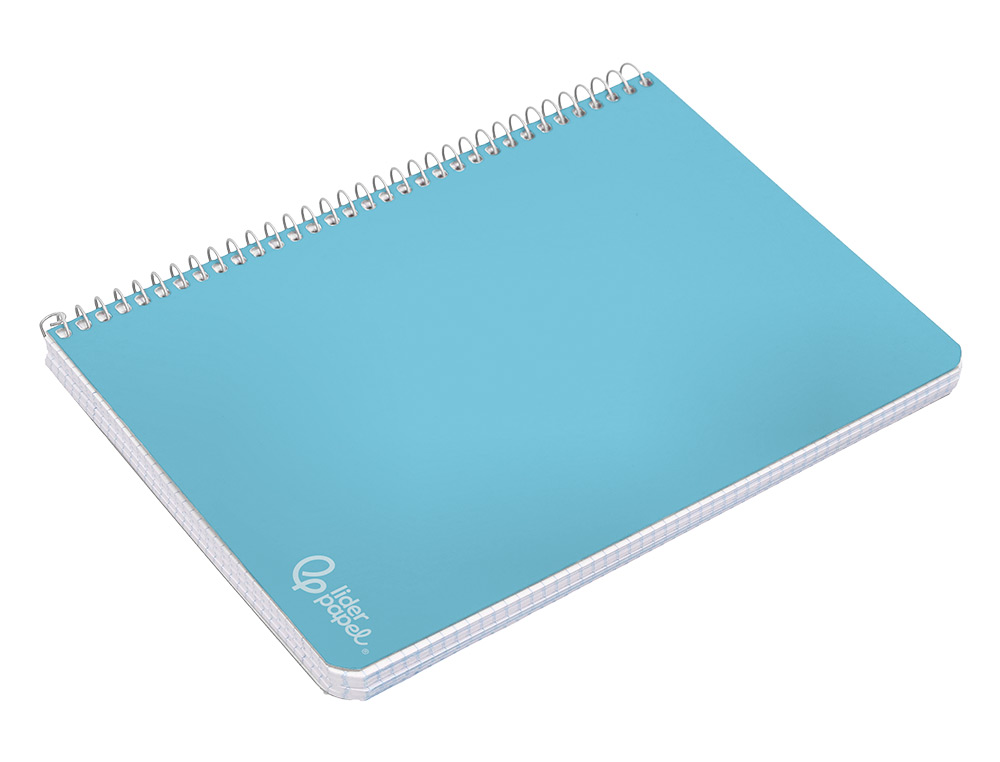 CUADERNO ESPIRAL LIDERPAPEL A4 WITTY TAPA DURA 80H 90GR CUADRO 4MM CON MARGEN COLORES SURTIDOS