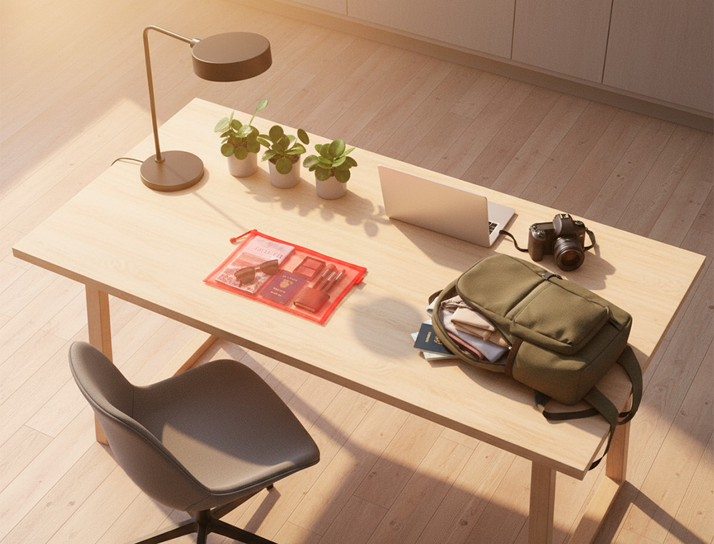 BOLSA ZIPPER BAG LIDERPAPEL POLIESTER TRANSPIRABLE MULTIUSOS DIN A5 BLANCO