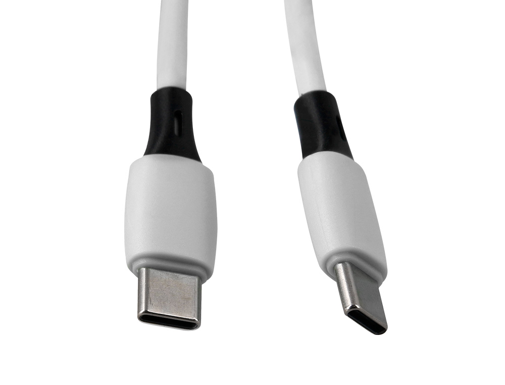 CABLE USB-C A USB-C Q-CONNECT PVC LONGITUD 3M BLANCO