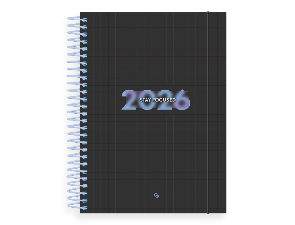 AGENDA ESPIRAL LIDERPAPEL KIMOLOS A5 2026 DIA PAGINA FOCUS PAPEL 70 GR FSC